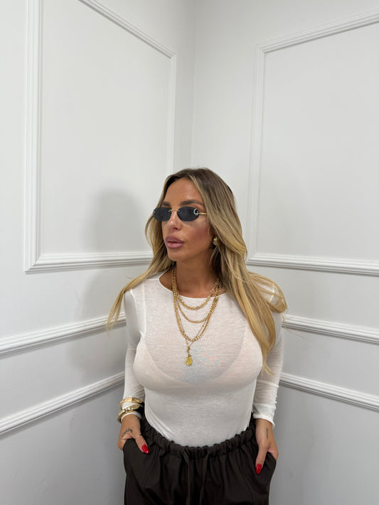 Maglia in Cashmere Life latte 21808