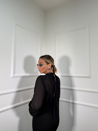 Jumpsuit a palazzo Ellis nera 378788