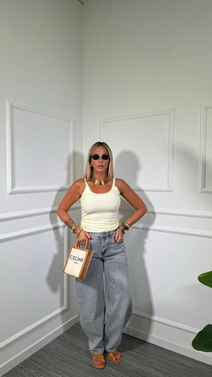 Jeans balloon lavaggio grigio ja25