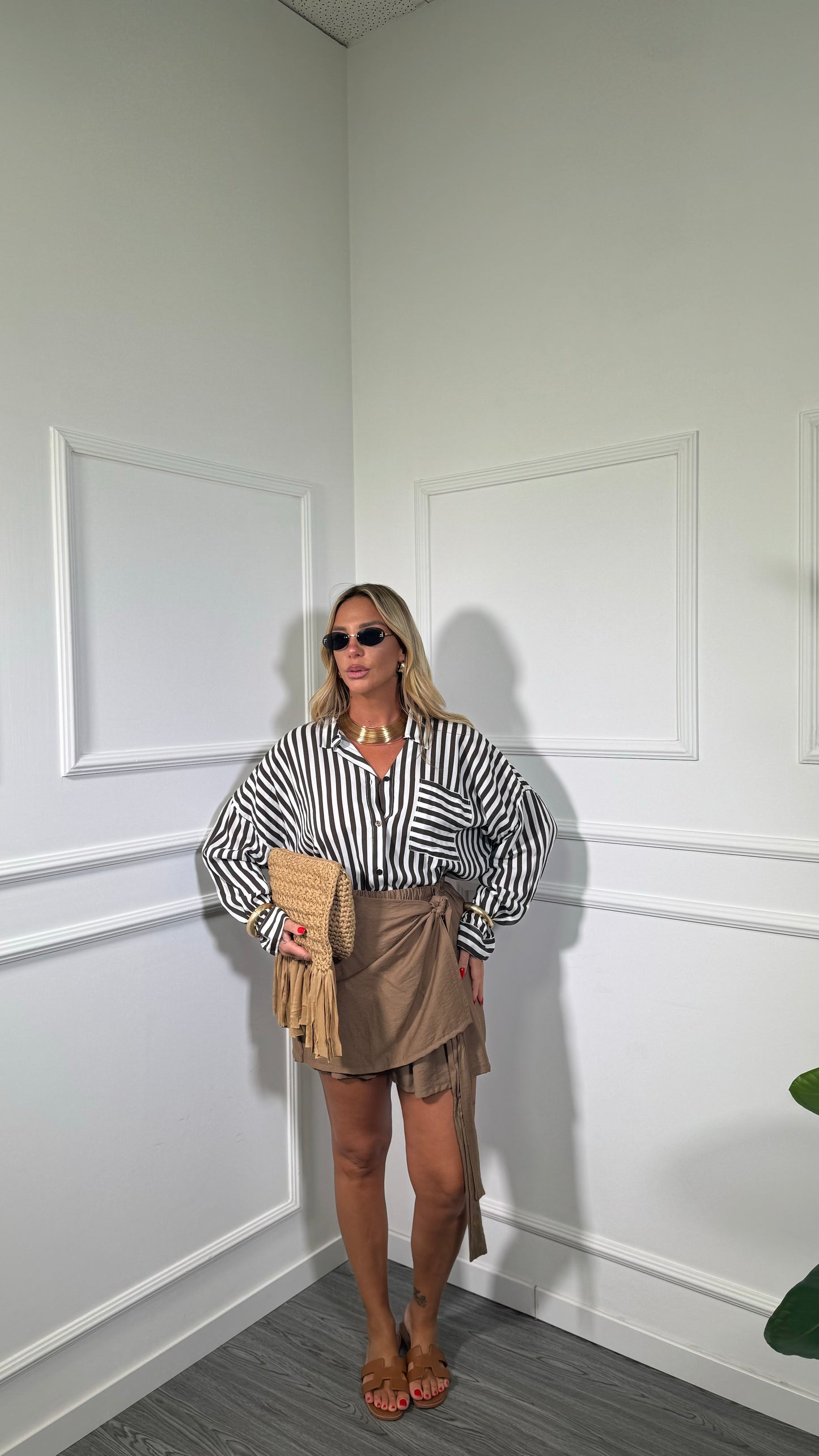 Pantagonna misto lino (curvy) taupe 15911