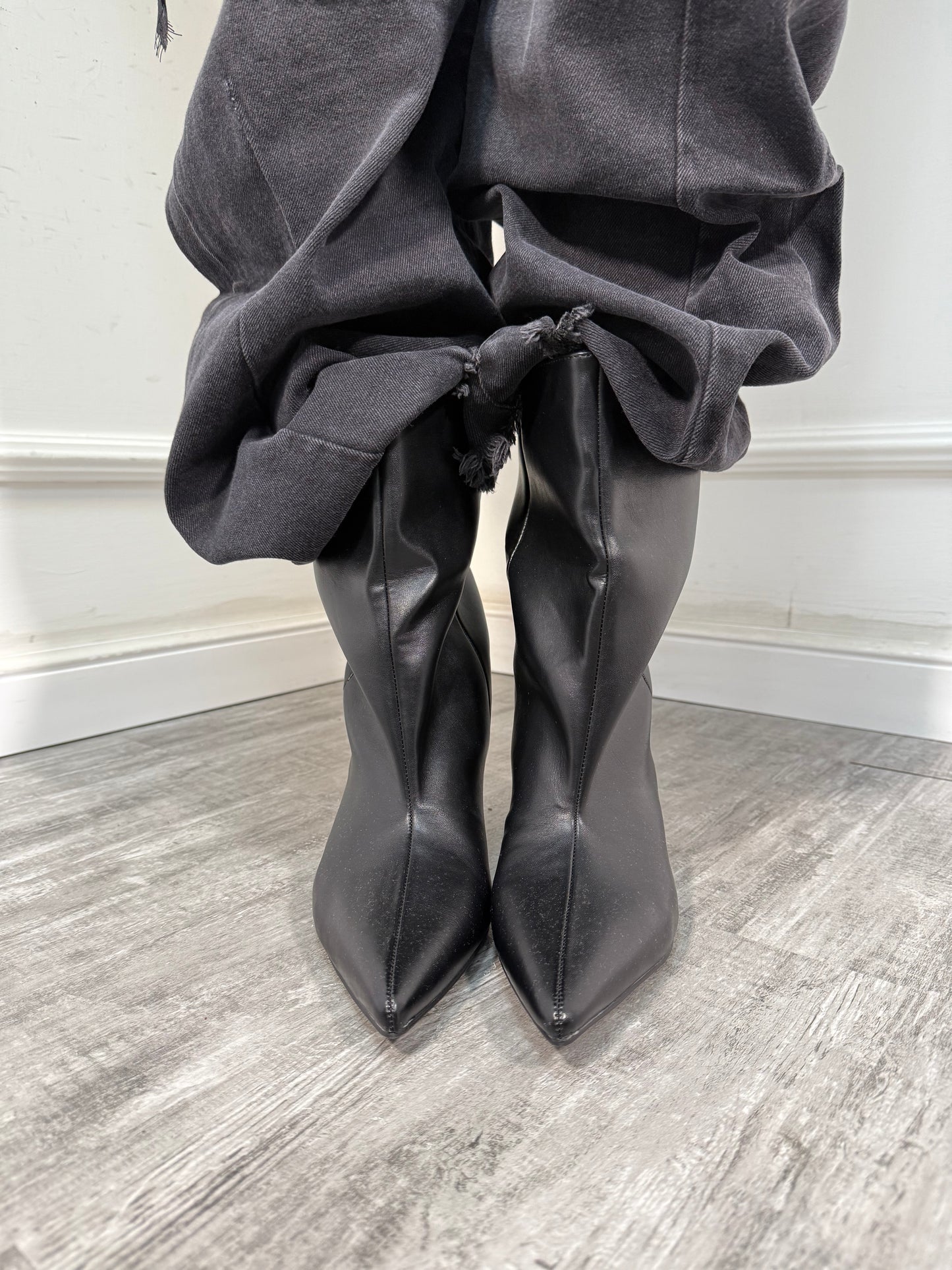 Stivali ecopelle nero 788-259