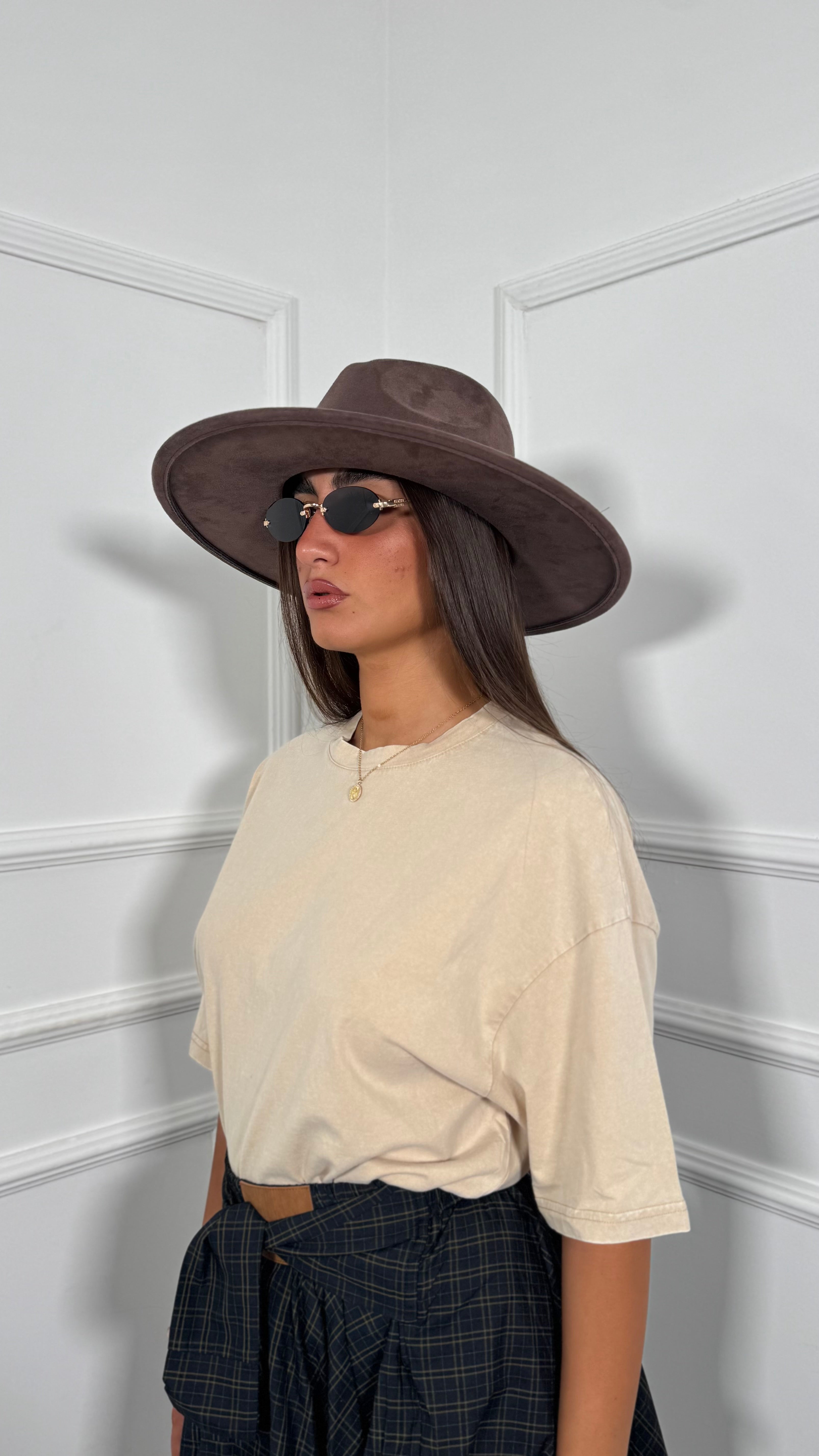 T-shirt oversize slavata beige 3341