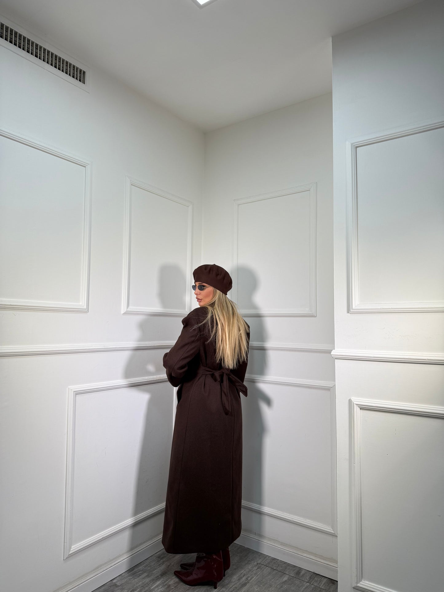 Cappotto misto lana Empire cioccolato 251631