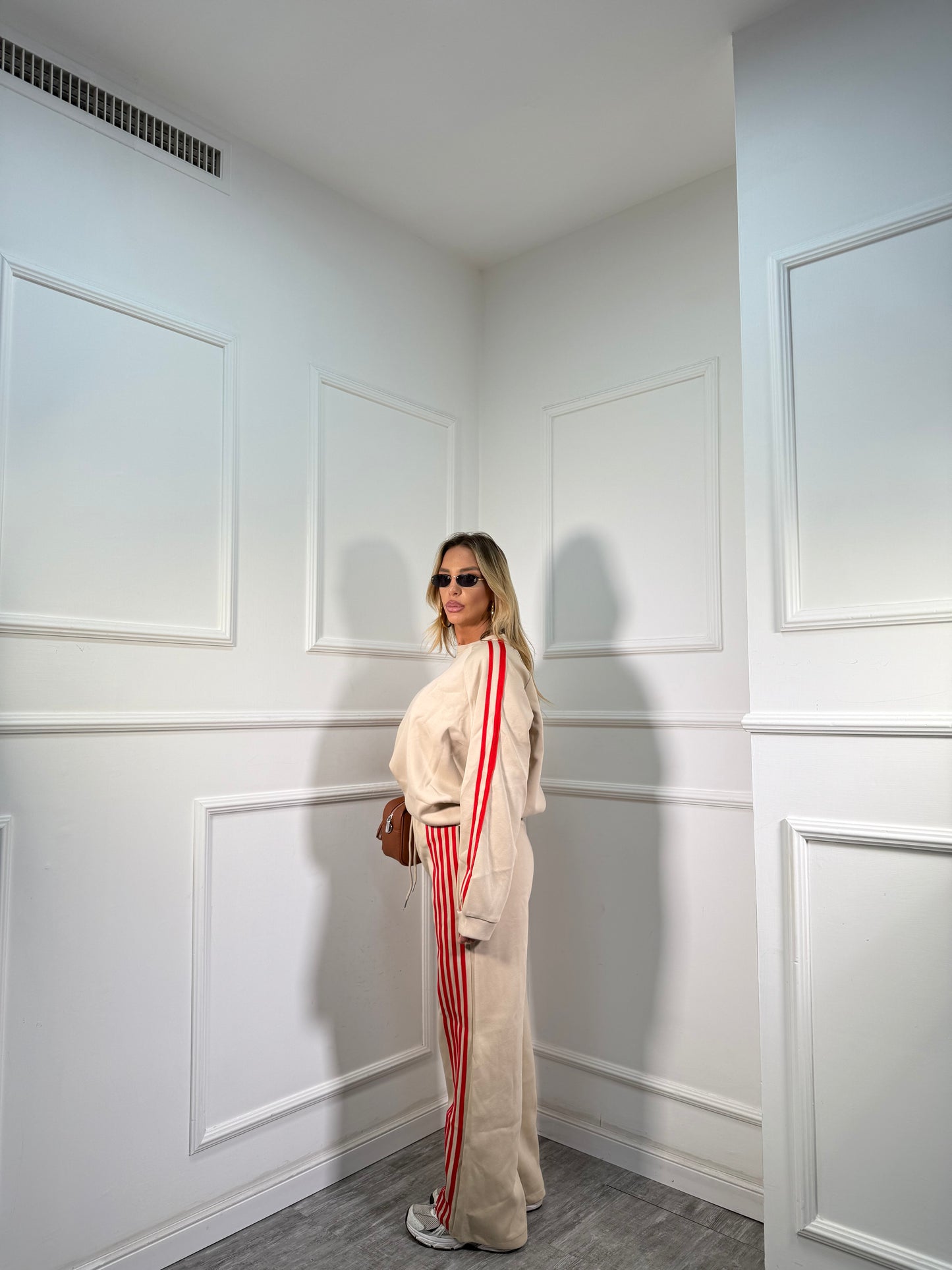 Coordinato in tuta Voyage camel yt30056