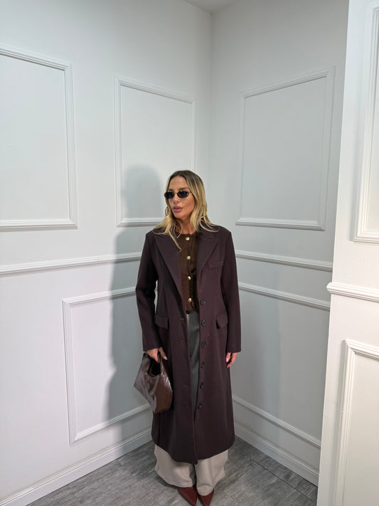 Cappotto lana cotta London marrone 88802