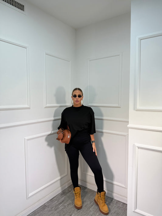 Leggins modellante push-up nero