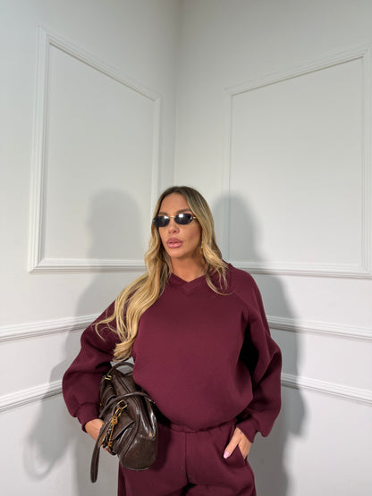 Coordinato in tuta Valley bordeaux bordeaux by justwest f0029f