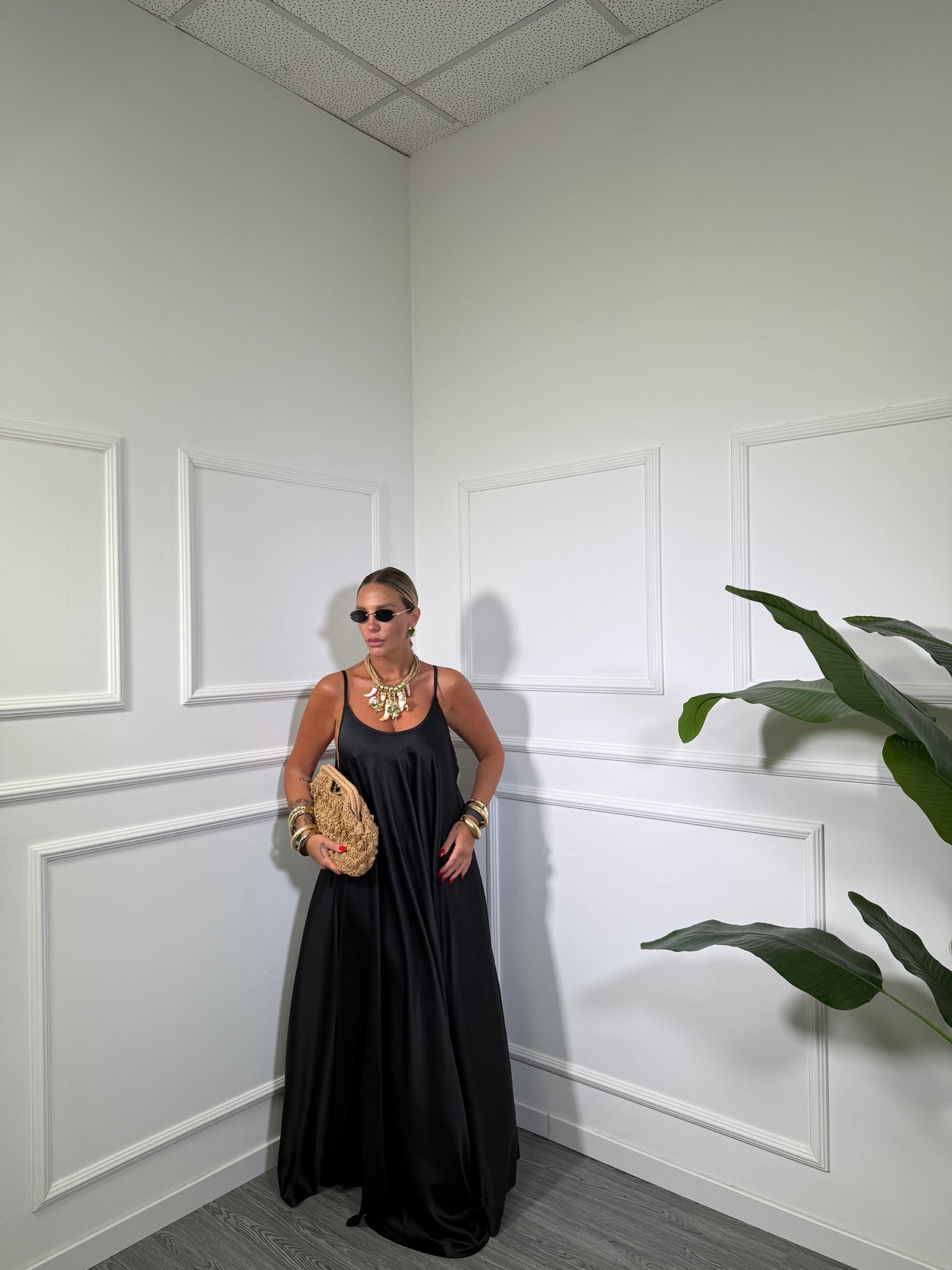 Abito in satin oversize (Curvy) Penelope (vari colori) 7011