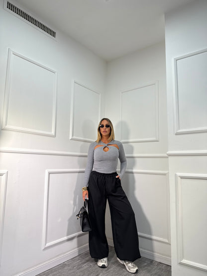 Pantaloni balloon Vivienne nero 18198