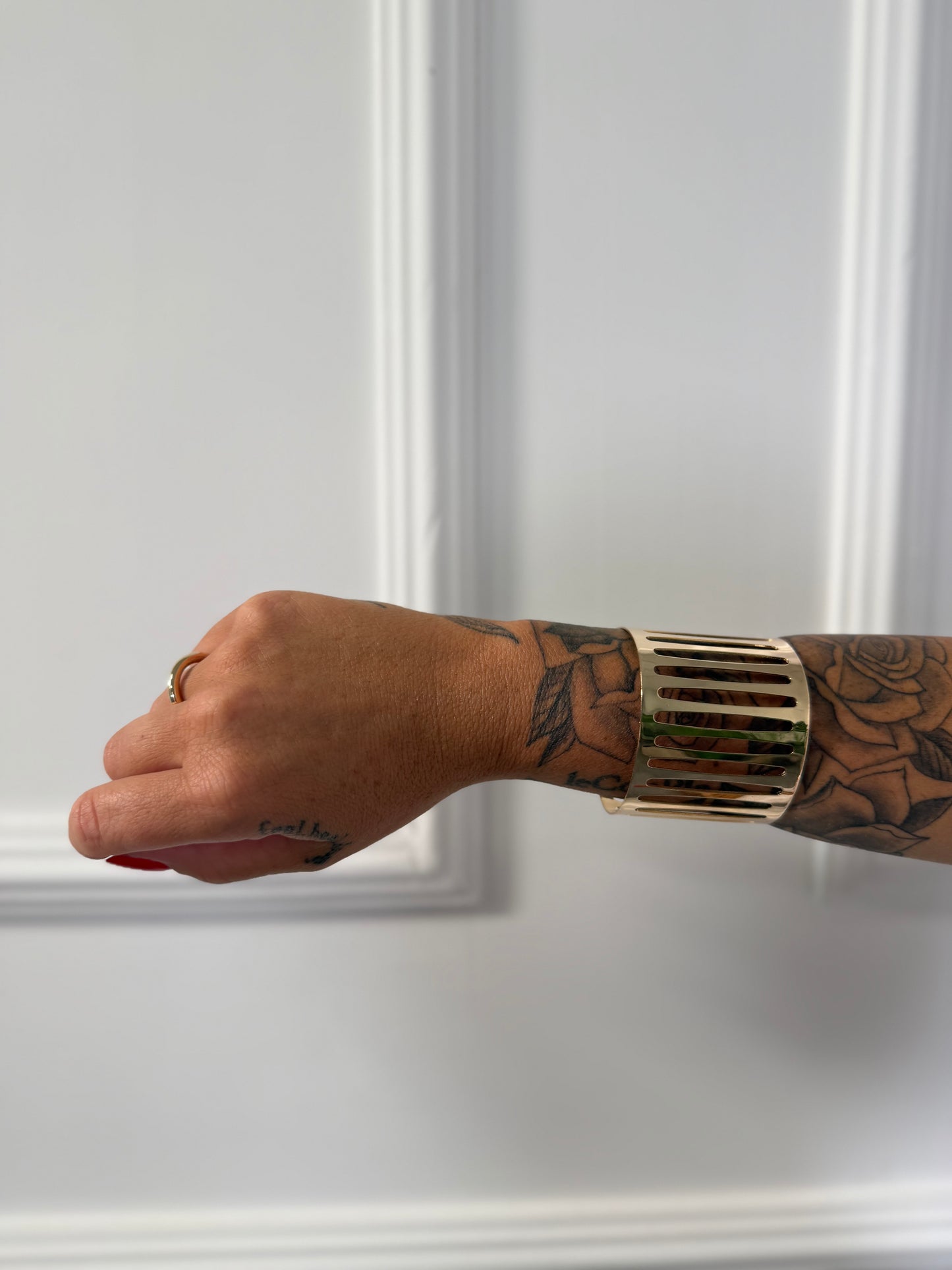 Bracciale rigido regolabile oro