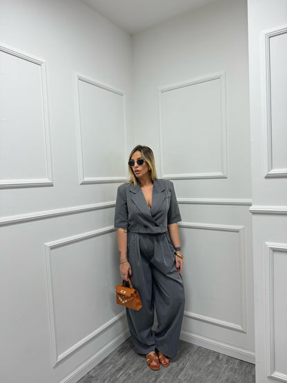Tailleur mavi grigio
