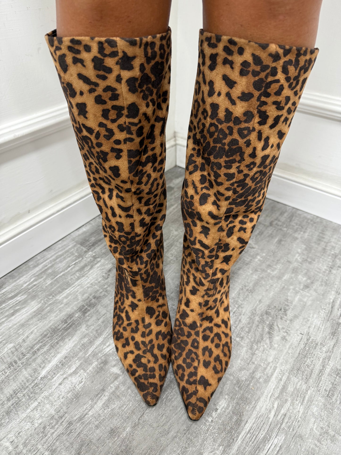 Stivale eco camoscio Carrie maculato AC2F-X9482-09