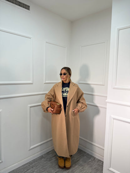 Maxi coat Favola camel 22301