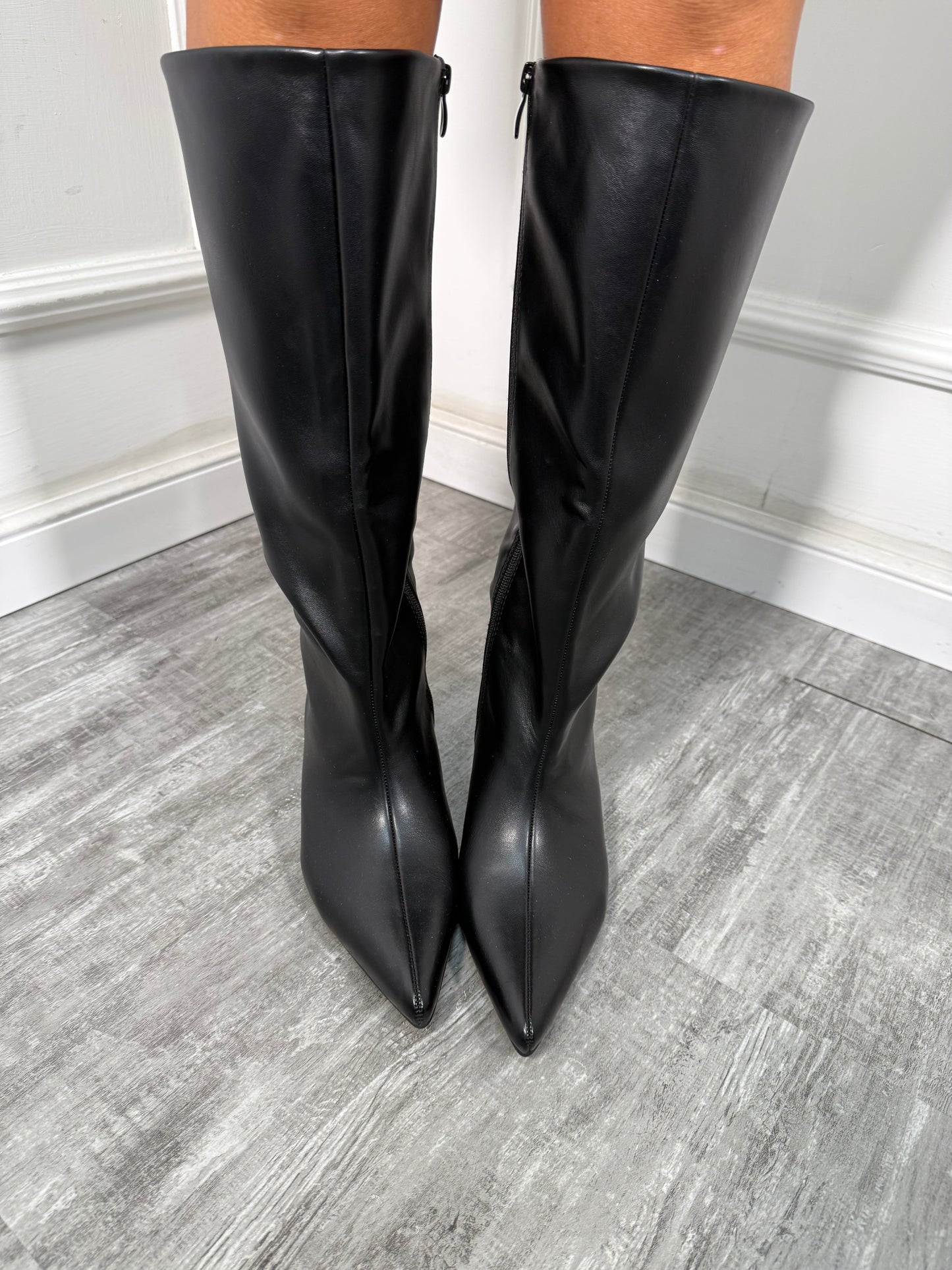 Stivali ecopelle nero 788-209a