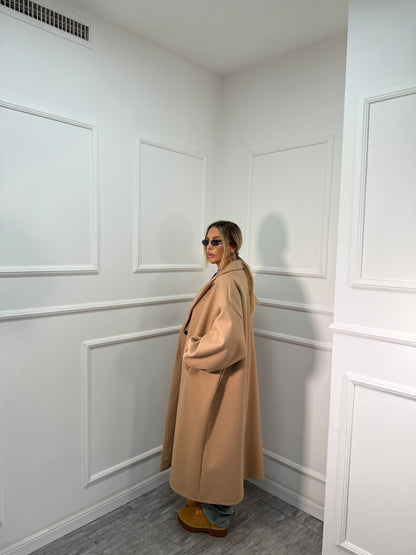 Maxi coat Favola camel 22301