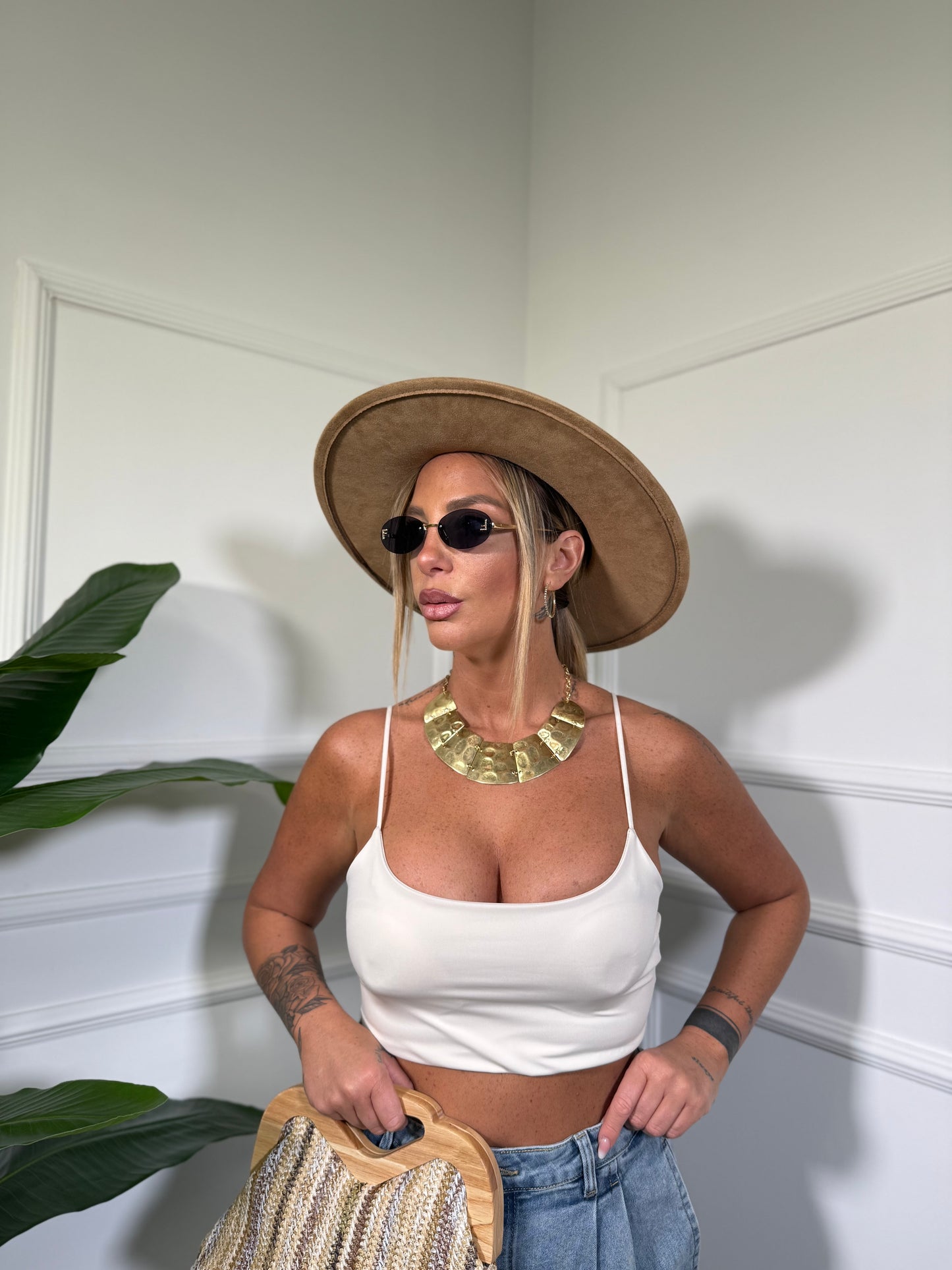 Top crop in lycra Baby (vari colori) 26890