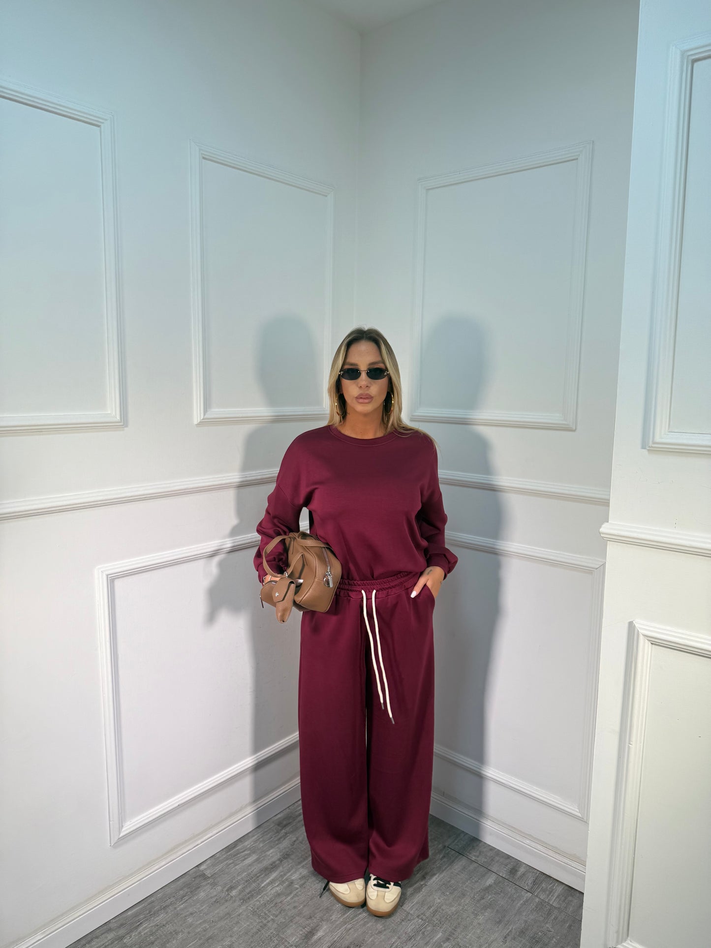 Coordinato curvy Life bordeaux 74531