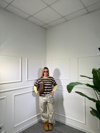 Cargo parachute beige l3175-2