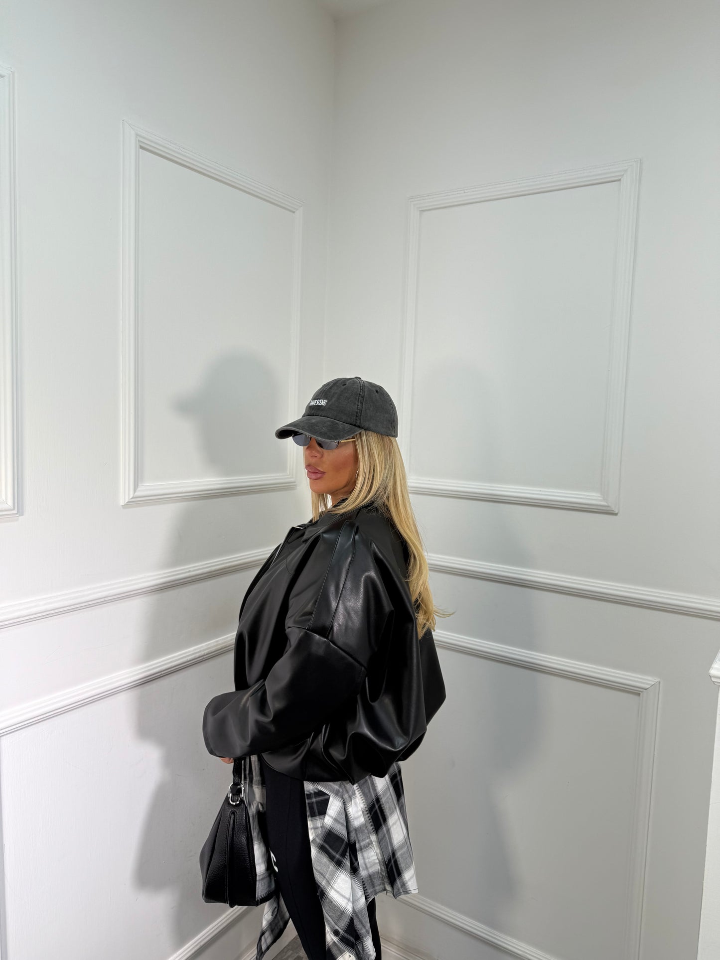 Bomber ecopelle Web nero 88717