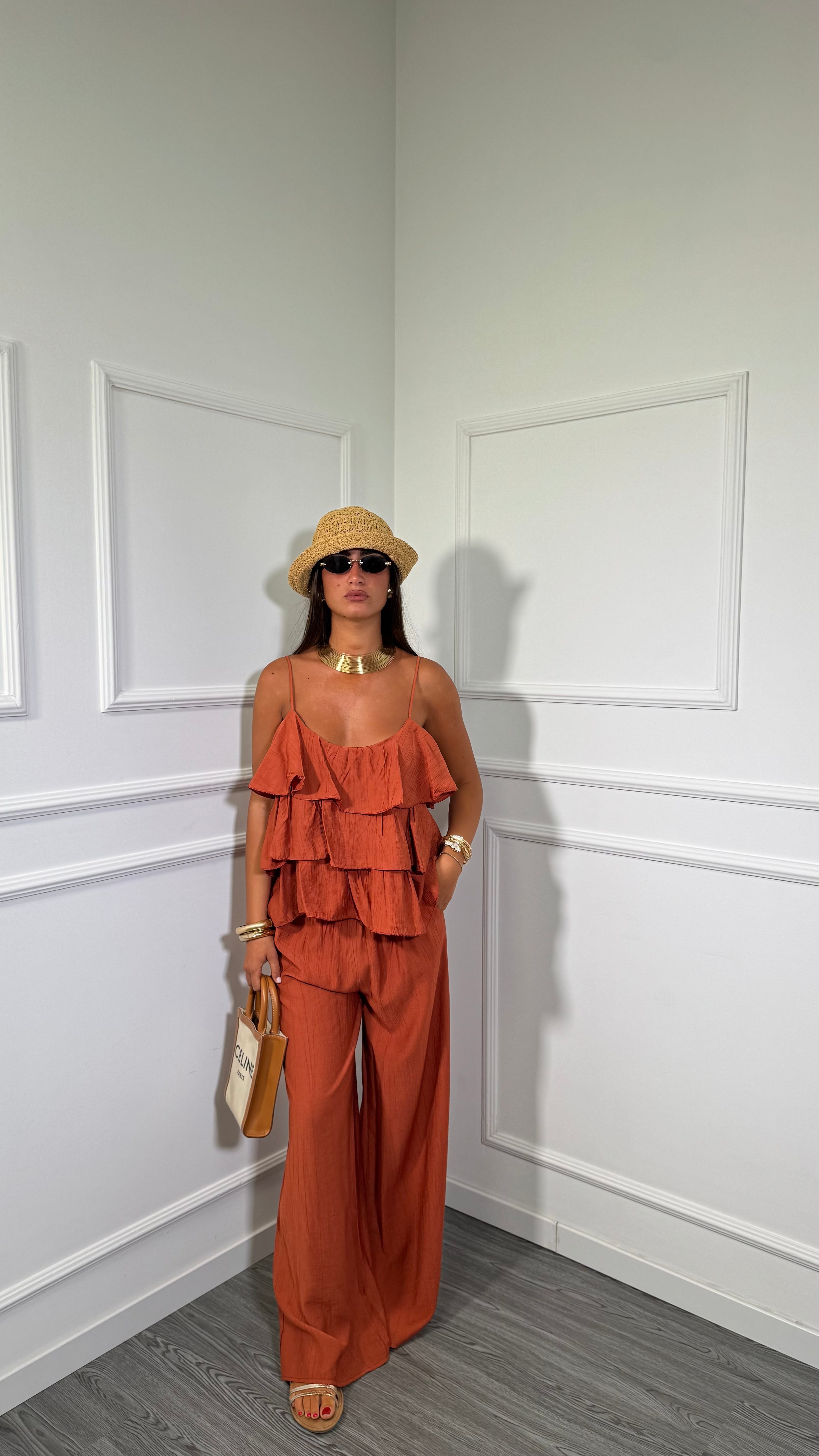 Coordinato con rouges Keyla ruggine 1116