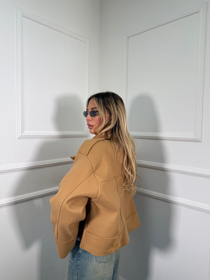 Cappotto in panno Notting Hill 2.0 camel 22638