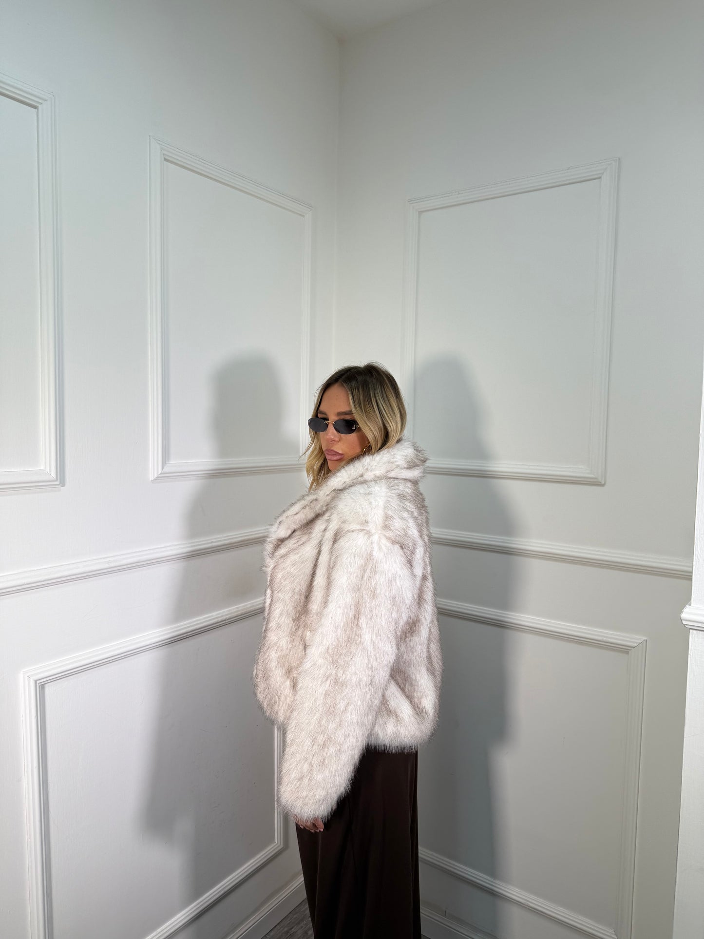 Ecofur con chiusura bottone Ginevra 2665