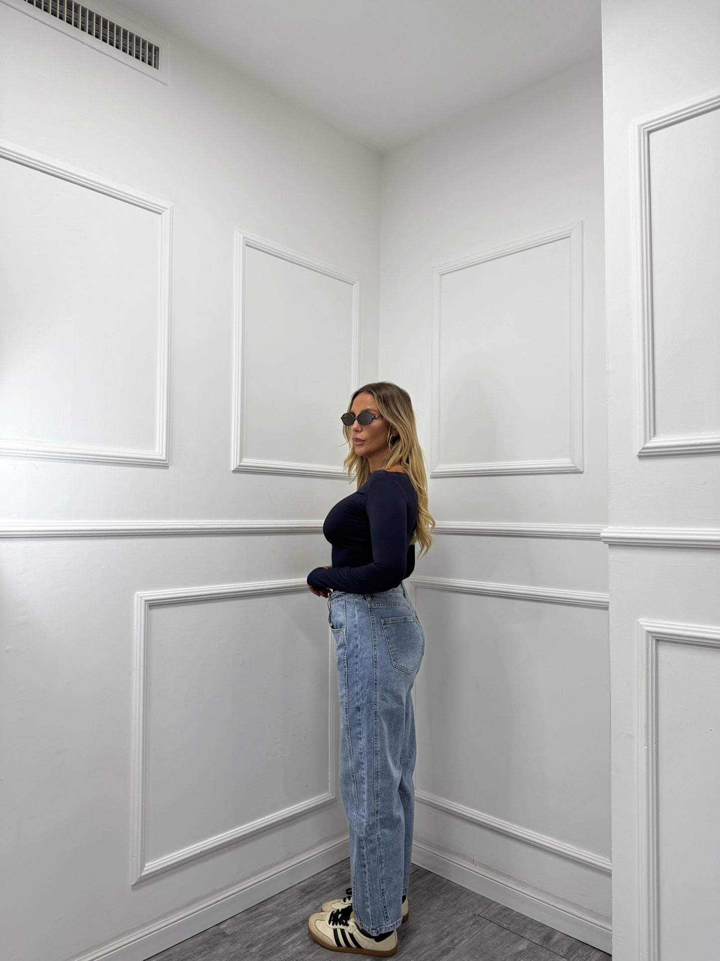 Jeans baggy Downtown lavaggio chiaro t405