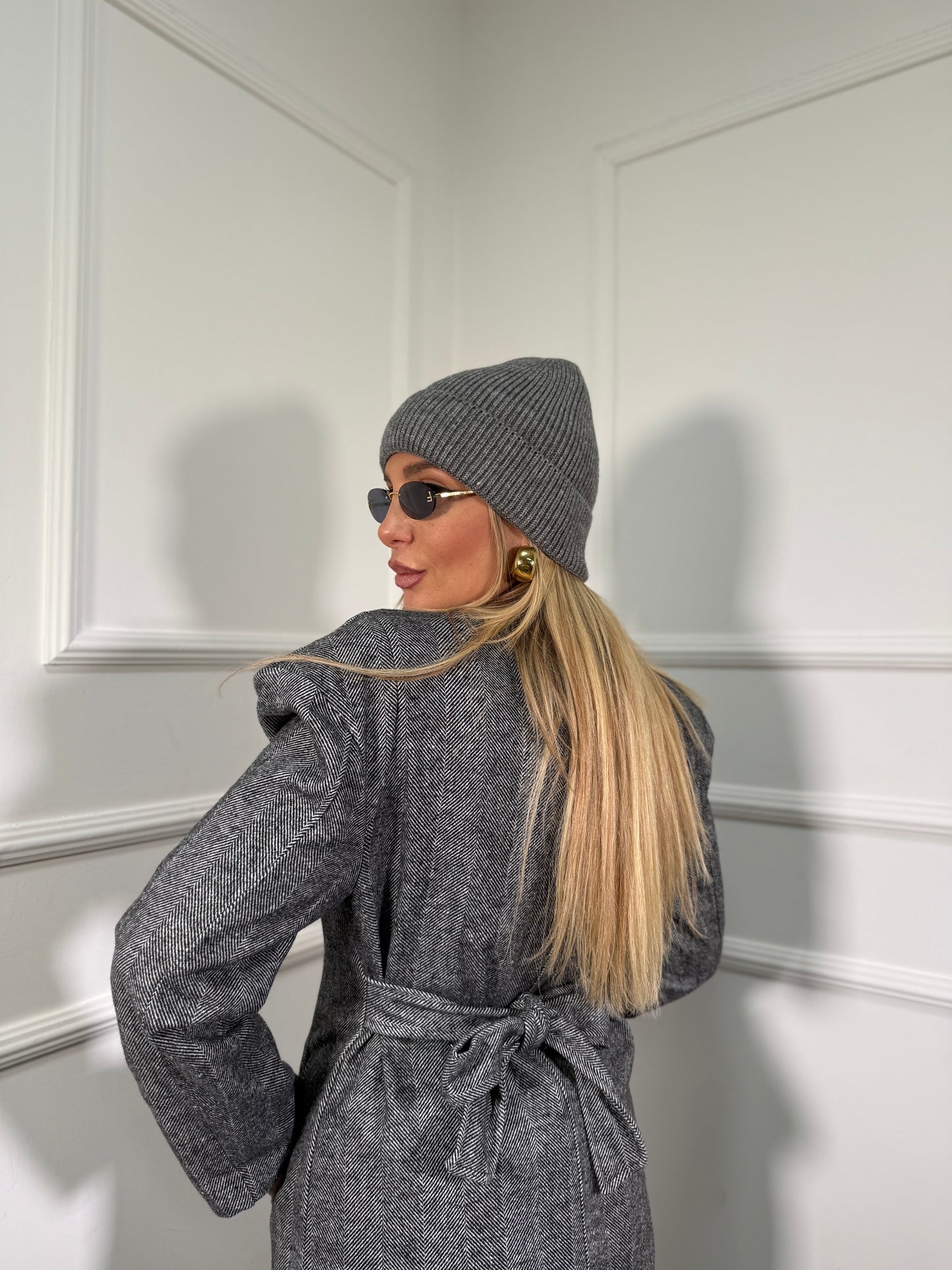 Cappotto misto lana Olivia spigato 251631