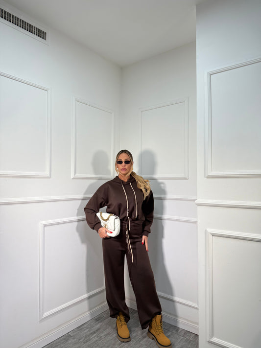 Coordinato in tuta Always cioccolato