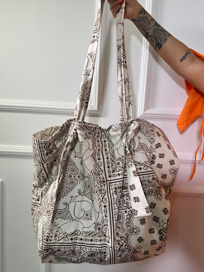 Maxi borsa bandana in cotone by lumina canapa