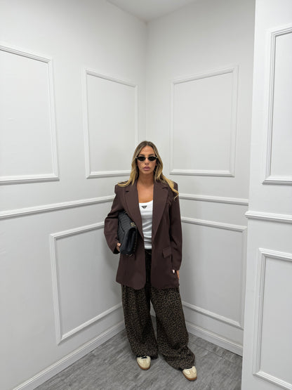 Blazer Classic Curvy cioccolato m11059