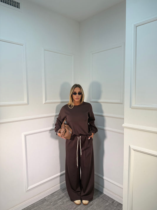 Coordinato curvy Life cioccolato 74531