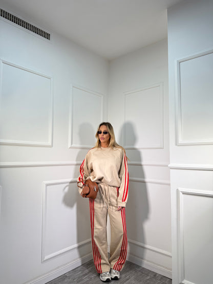 Coordinato in tuta Voyage camel yt30056