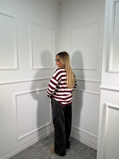 Jeans wide leg Rules grigio antracite 8805