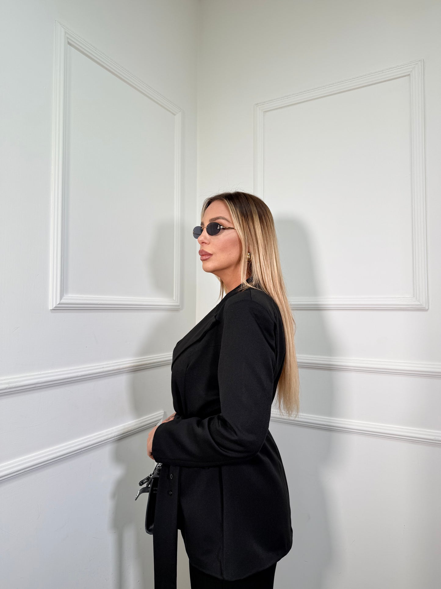 Tailleur con fusciacca Secret nero 2612