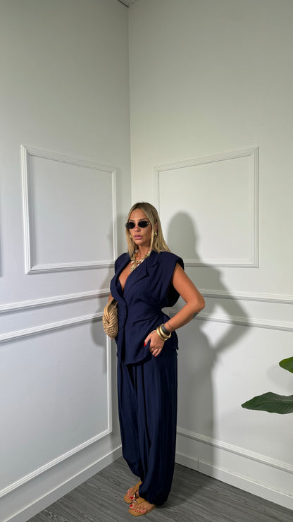 Coordinato (curvy) Jeffry blu 15917