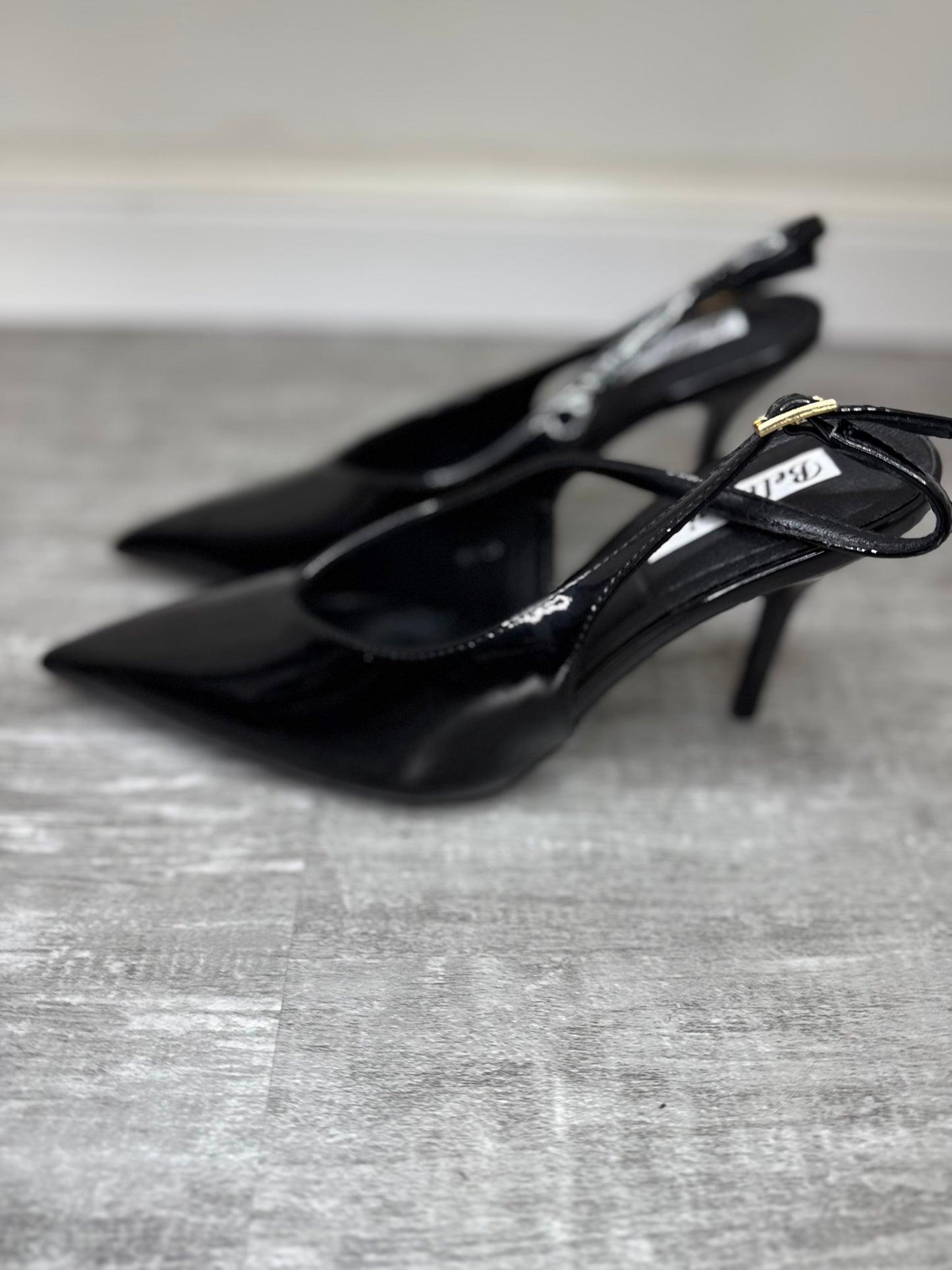 Décolleté vernice nero Elyse Q61
