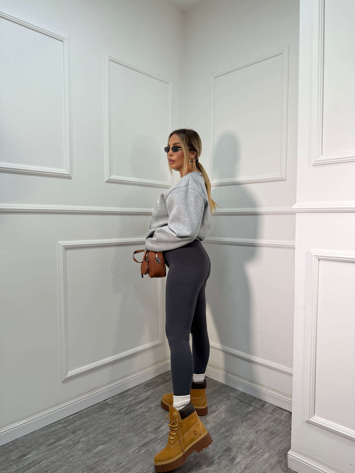 Leggins in lycra modellante Silhouette grigio antracite 78622