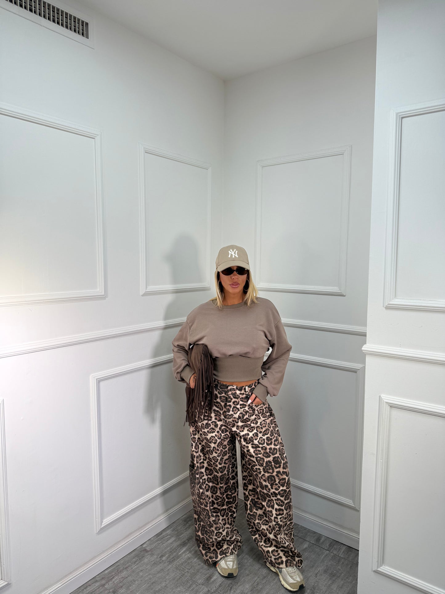 Jeans maxi baggy maculato Maya by lumina ld3432