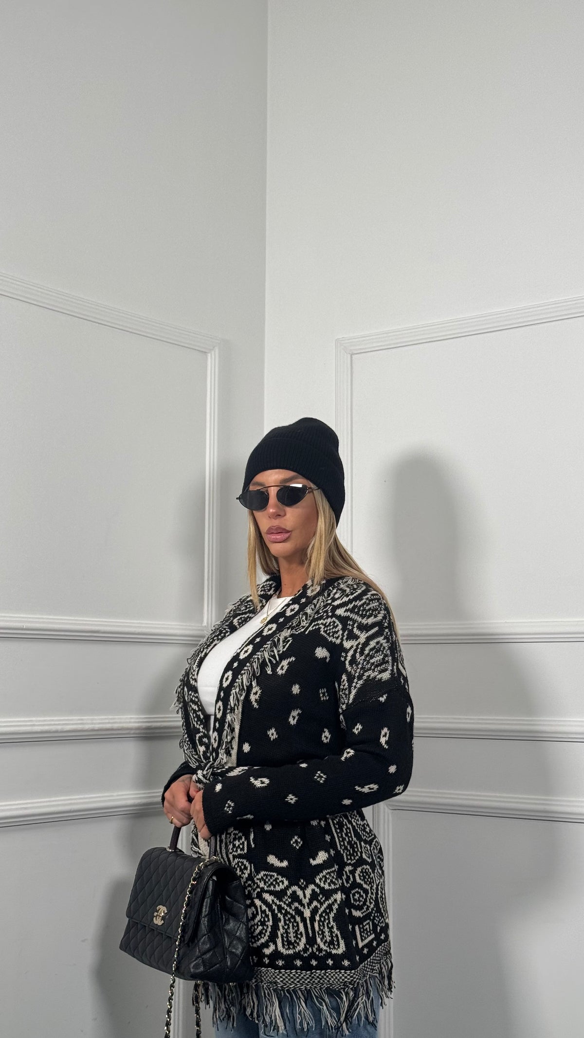Cardigan misto lana Alanuy nero