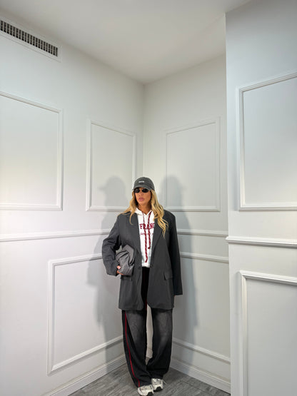 Pantatuta palazzo effetto slavato Alley grigio L6131