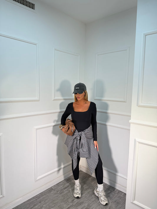 Coordinato in lycra Roxana nero  16377