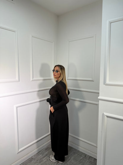 Pantaloni baggy balloon nero m16085