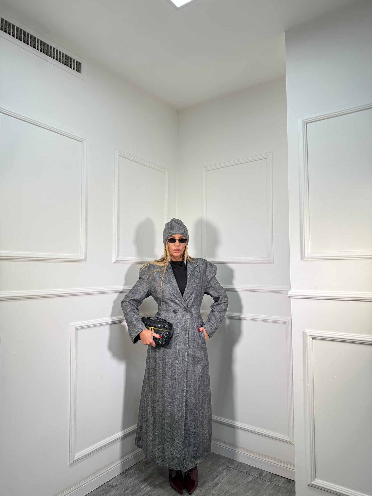 Cappotto misto lana Olivia spigato 251631