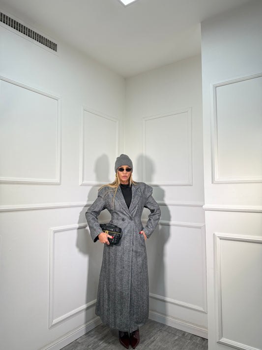 Cappotto misto lana Olivia spigato 251631