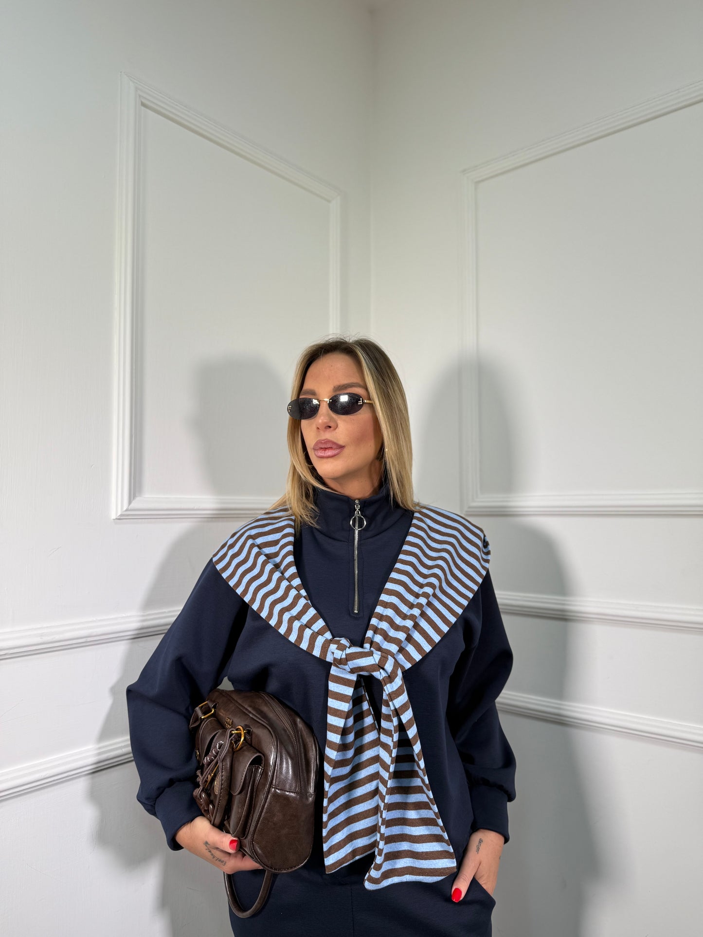 Coordinato in tuta Season blu 21605