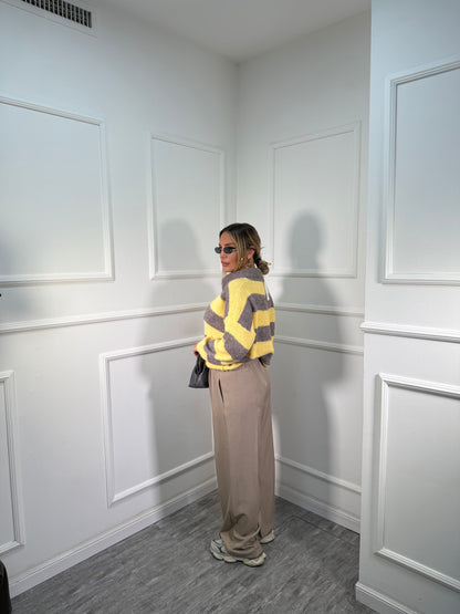 Pantalone palazzo Town camel 66621