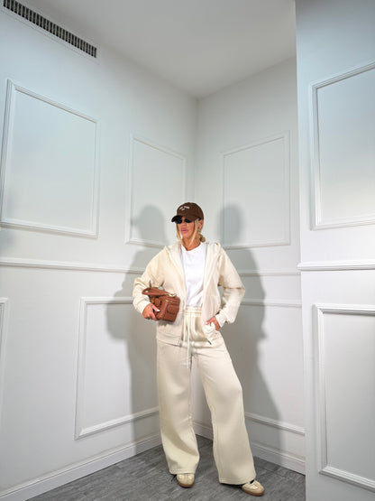 Coordinato in tuta Seattle panna rt743