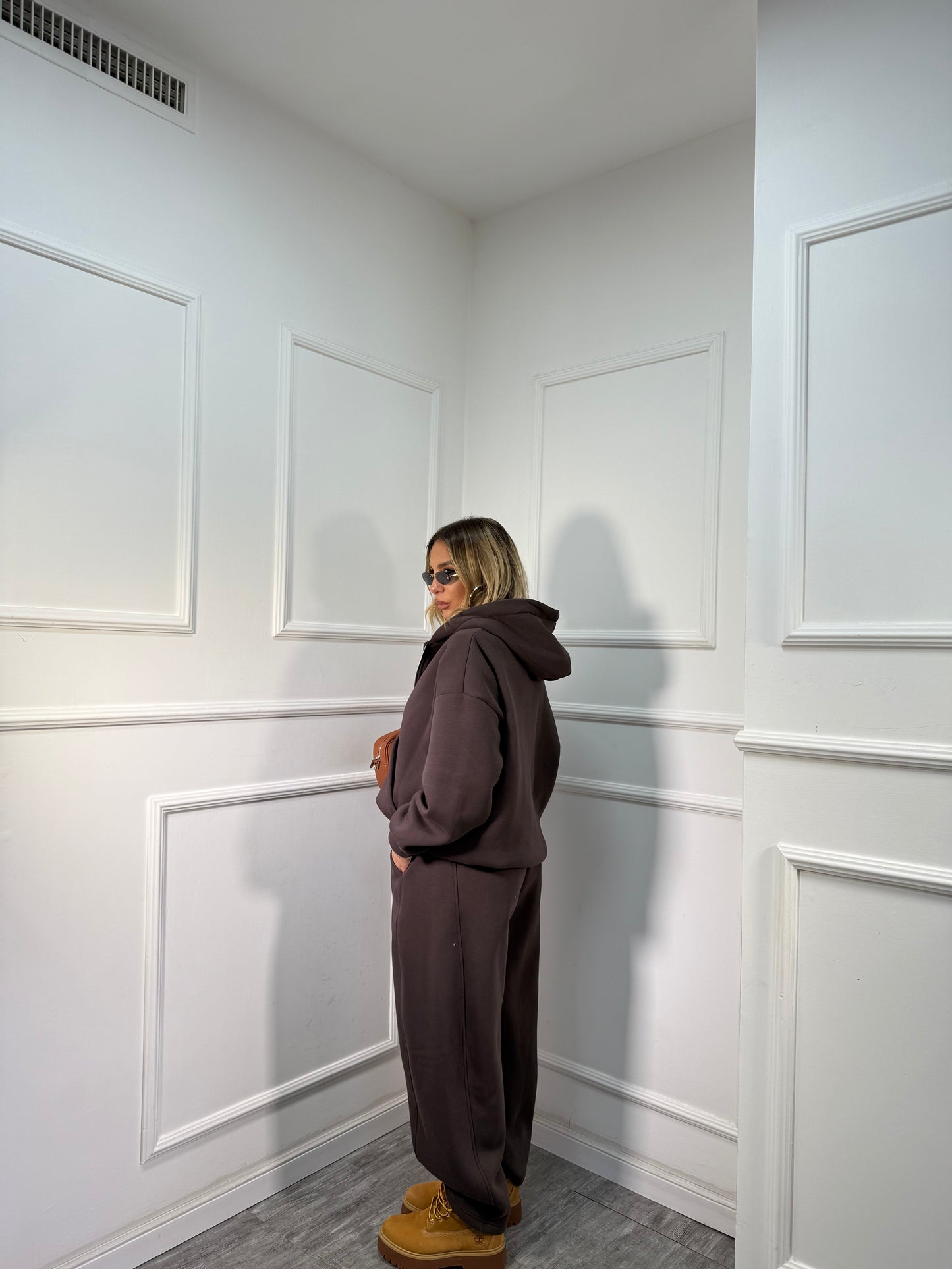 Coordinato in tuta Magnolia cacao by justwest 12601p