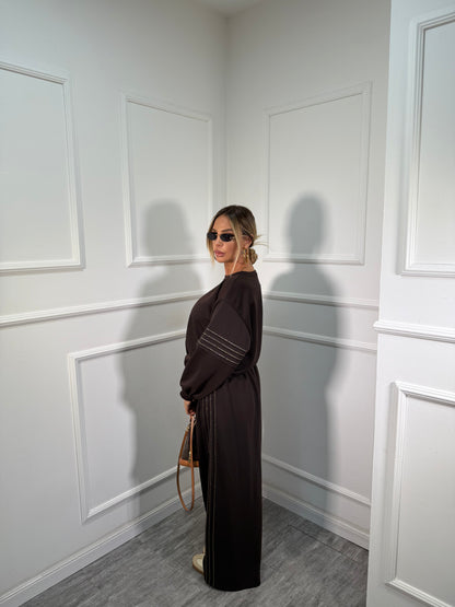 Coordinato in tuta Gold cioccolato dalla 44/52 118911